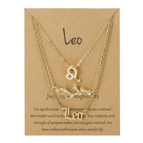 Load image into Gallery viewer, Zodiac Sign Pendant Necklace
